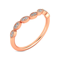Thumbnail for Diamond 1/20 ct tw Stackable Ring in 14K Rose Gold