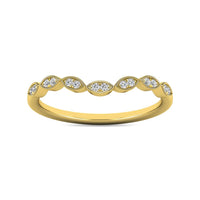 Thumbnail for Diamond 1/20 ct tw Stackable Ring in 10K Yellow Gold