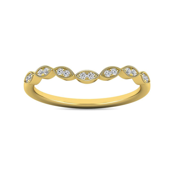 Diamond 1/20 ct tw Stackable Ring in 10K Yellow Gold