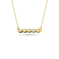 Thumbnail for Diamond 1/20 ct tw Bar Necklace in 10K Yellow Gold