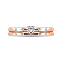 Thumbnail for Diamond 1/3 ct tw Bridal Ring in 10K Rose Gold