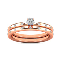 Thumbnail for Diamond 1/3 ct tw Bridal Ring in 10K Rose Gold