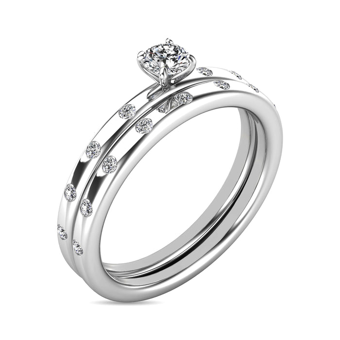 Diamond 1/3 ct tw Bridal Ring in 10K White Gold