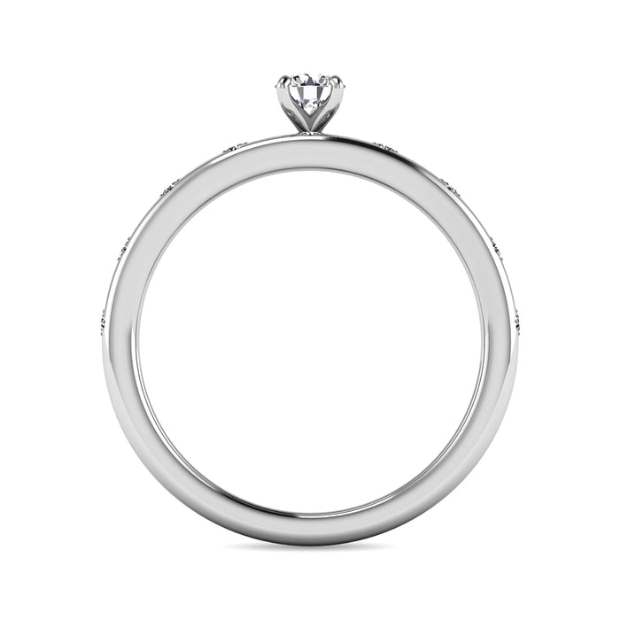 Diamond 1/3 ct tw Bridal Ring in 10K White Gold