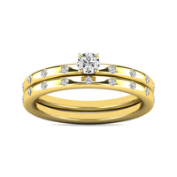 Thumbnail for Diamond 1/3 ct tw Bridal Ring in 10K Yellow Gold