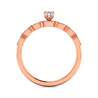 Thumbnail for Diamond 1/3 ct tw Bridal Ring in 10K Rose Gold