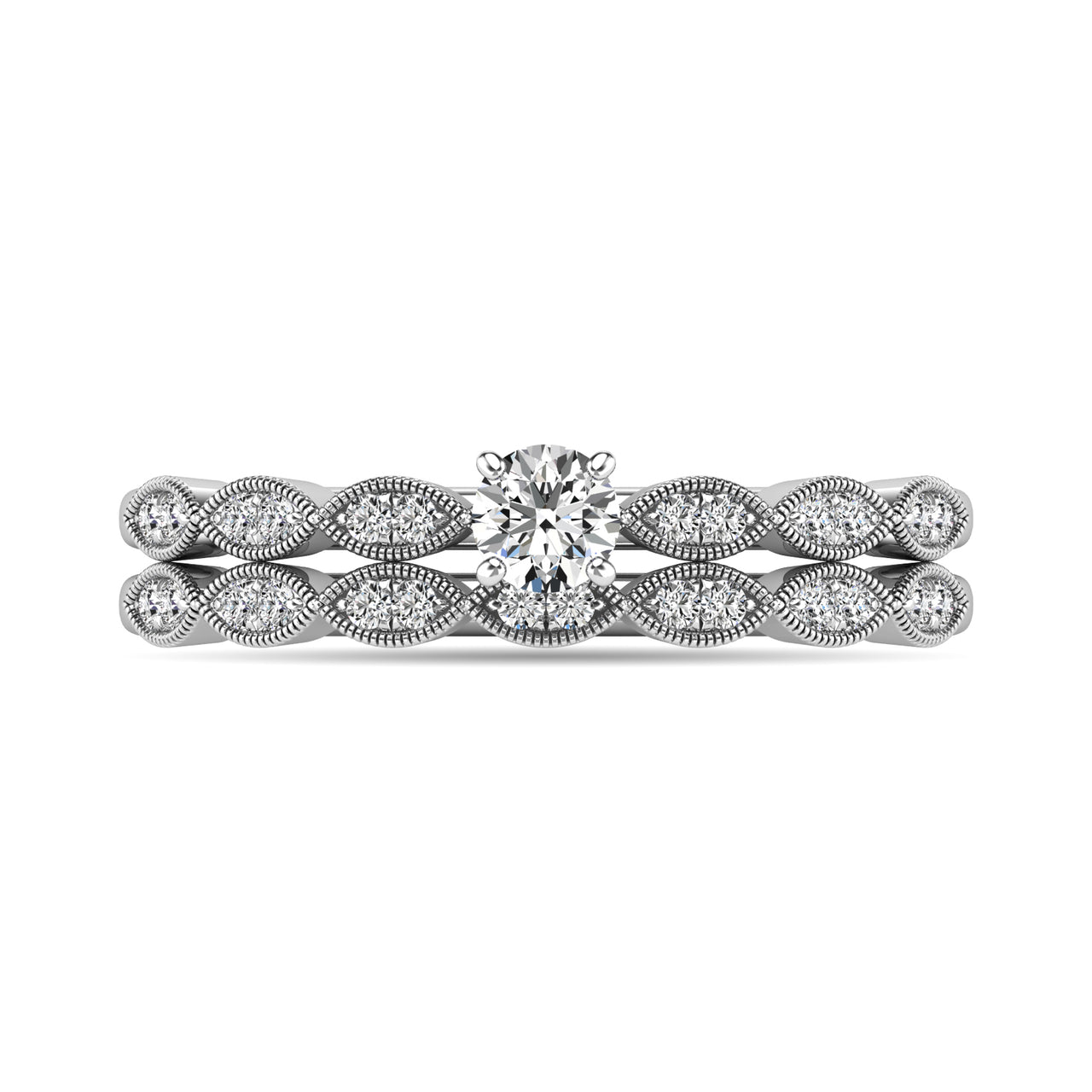 Diamond 1/3 ct tw Bridal Ring in 10K White Gold