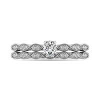Thumbnail for Diamond 1/3 ct tw Bridal Ring in 10K White Gold