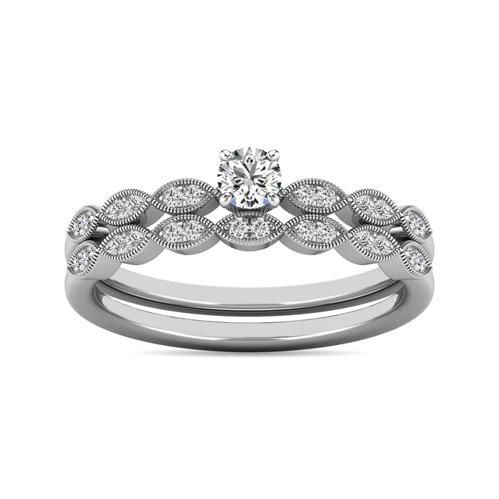 Diamond 1/3 ct tw Bridal Ring in 10K White Gold