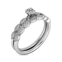 Thumbnail for Diamond 1/3 ct tw Bridal Ring in 10K White Gold
