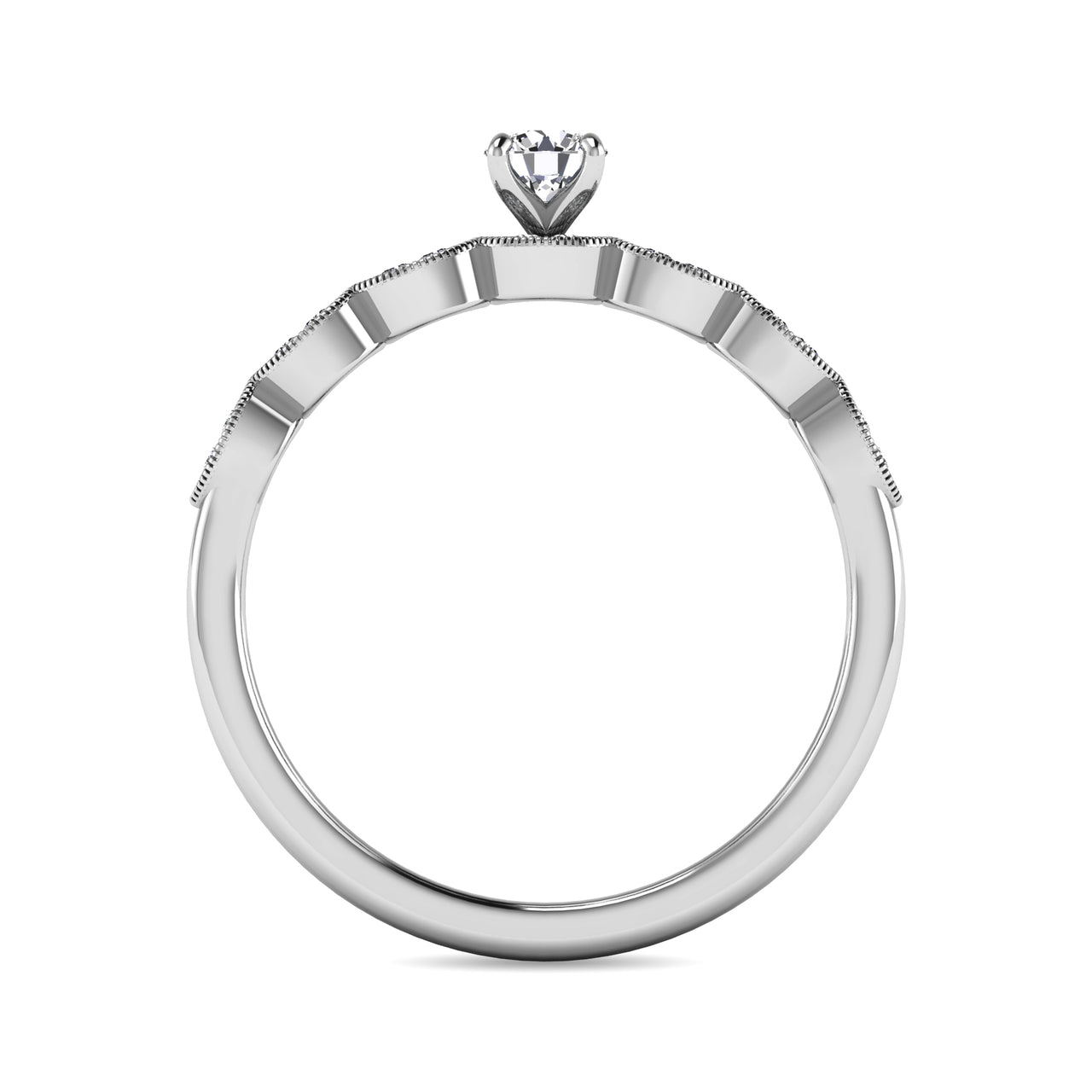 Diamond 1/3 ct tw Bridal Ring in 10K White Gold