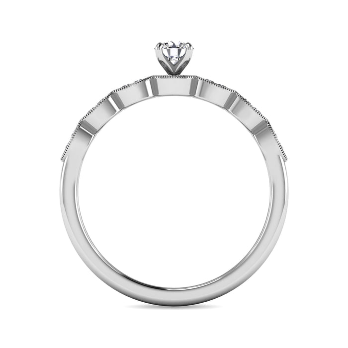 Diamond 1/3 ct tw Bridal Ring in 10K White Gold