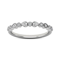 Thumbnail for Diamond 1/10 ct tw Stackable Ring in 10K White Gold