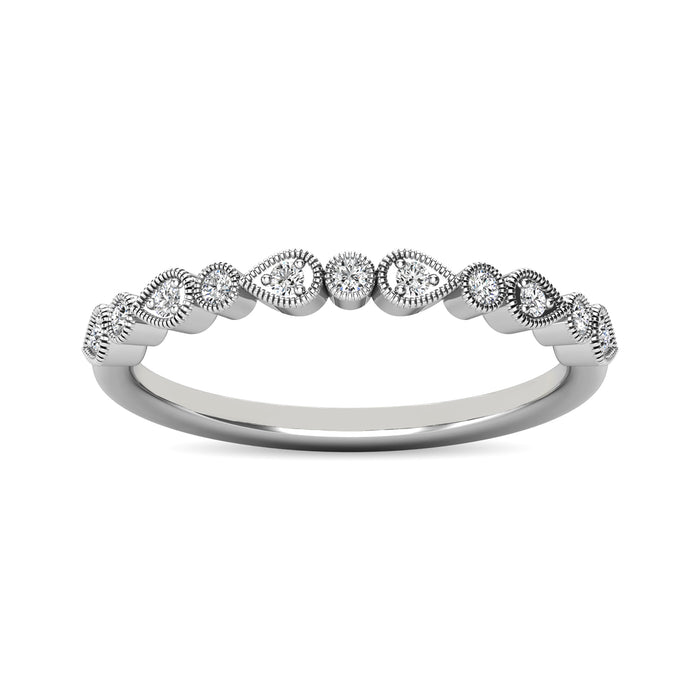 Diamond 1/10 ct tw Stackable Ring in 10K White Gold