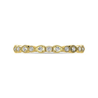 Thumbnail for Diamond 1/10 ct tw Stackable Ring in 10K Yellow Gold