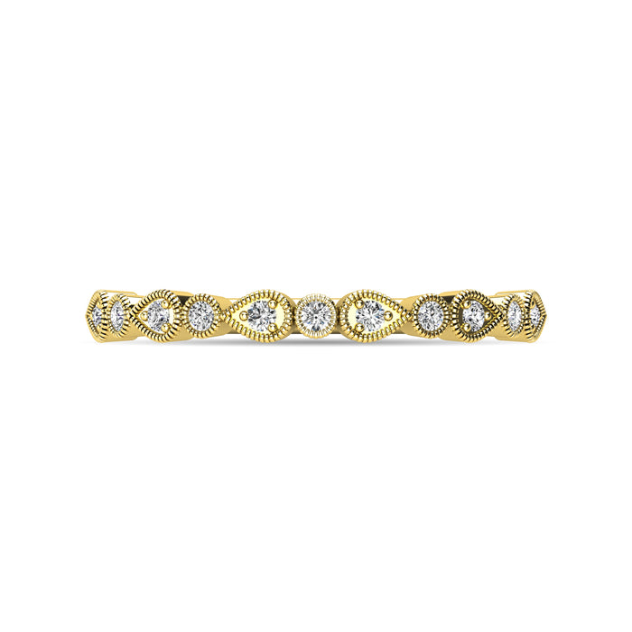 Diamond 1/10 ct tw Stackable Ring in 10K Yellow Gold