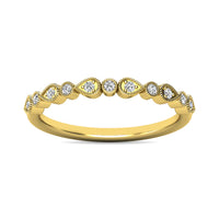 Thumbnail for Diamond 1/10 ct tw Stackable Ring in 10K Yellow Gold