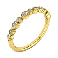 Thumbnail for Diamond 1/10 ct tw Stackable Ring in 10K Yellow Gold