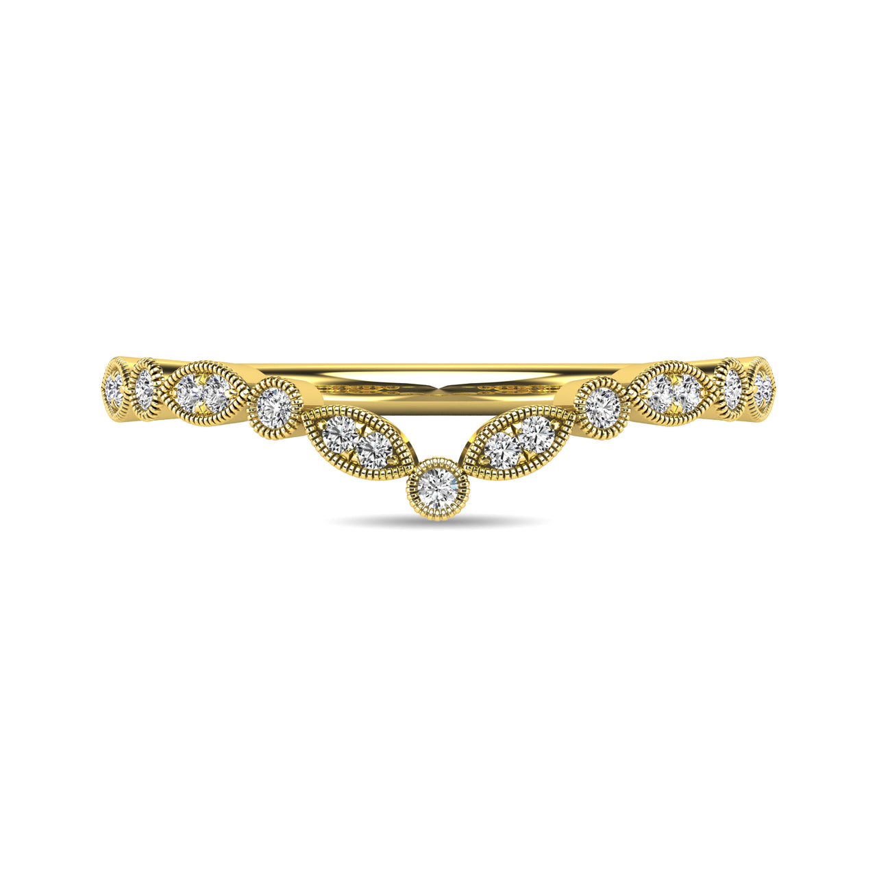 Diamond 1/10 ct tw Anniversary Band in 10K Yellow Gold