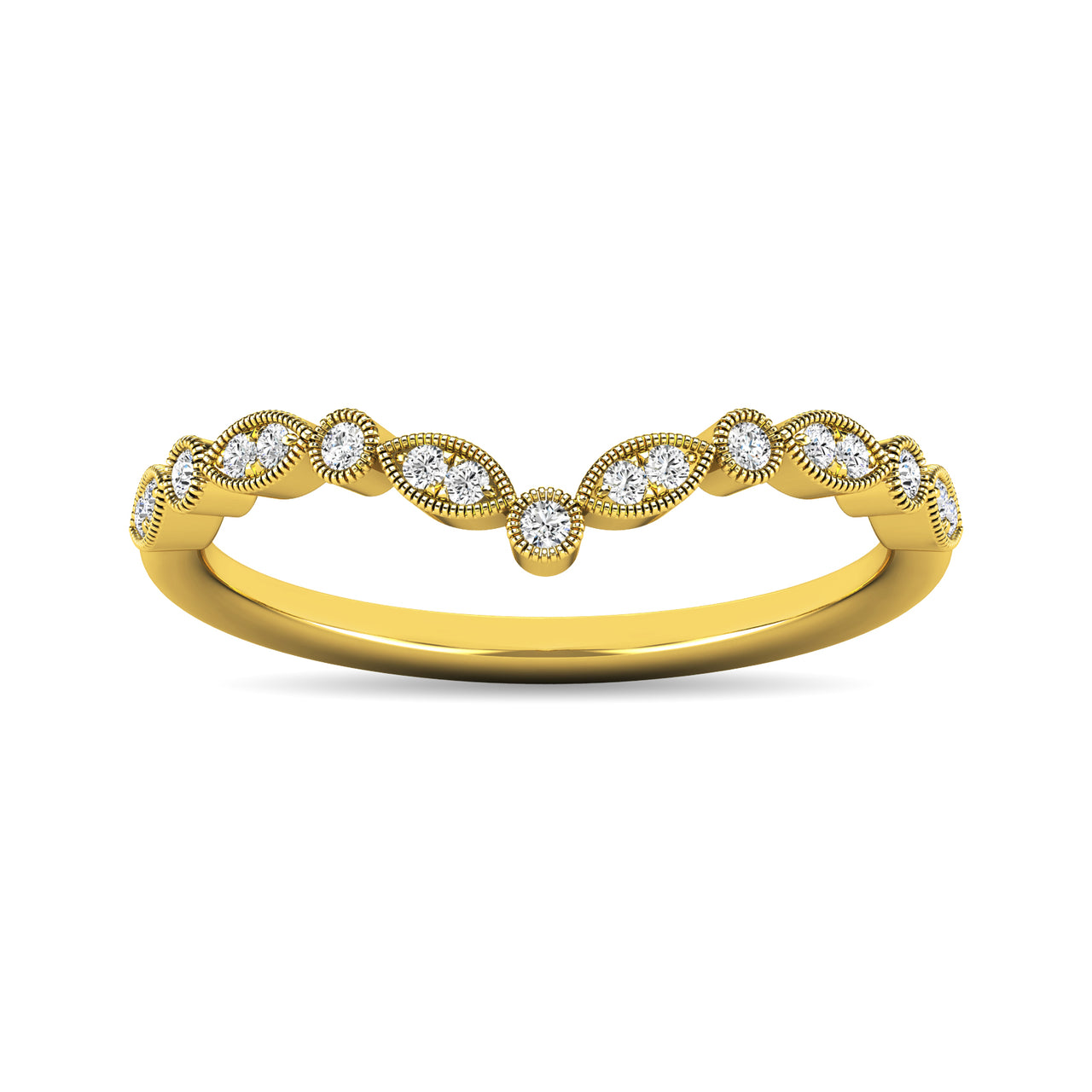 Diamond 1/10 ct tw Anniversary Band in 10K Yellow Gold