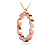 Thumbnail for Diamond 1/10 ct tw Fashion Pendant in 10K Rose Gold