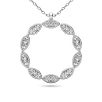 Thumbnail for Diamond 1/10 ct tw Fashion Pendant in 10K White Gold