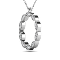 Thumbnail for Diamond 1/10 ct tw Fashion Pendant in 10K White Gold