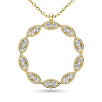 Thumbnail for Diamond 1/10 ct tw Fashion Pendant in 10K Yellow Gold