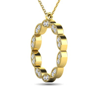 Thumbnail for Diamond 1/10 ct tw Fashion Pendant in 10K Yellow Gold