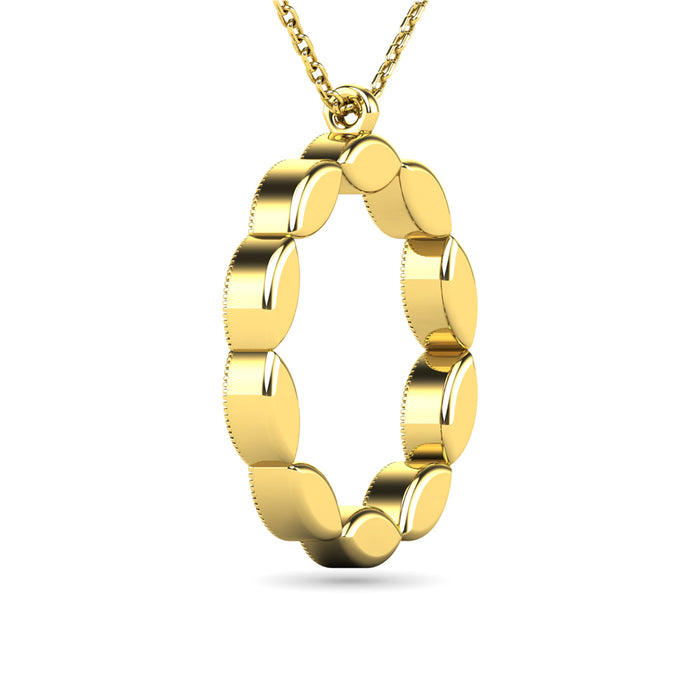 Diamond 1/10 ct tw Fashion Pendant in 10K Yellow Gold