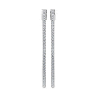 Thumbnail for Diamond  1 1/3 Ct.Tw. Hoop Earrings in 10K White Gold