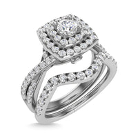 Thumbnail for Diamond 1 Ct.Tw. Round Cut Bridal Ring in 14K White Gold