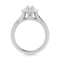 Thumbnail for Diamond 1 Ct.Tw. Emerald Cut Bridal Ring in 14K White Gold