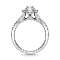 Thumbnail for Diamond 1 Ct.Tw. Pear Cut Bridal Ring in 14K White Gold