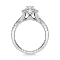 Thumbnail for Diamond 1 Ct.Tw. Oval Cut Bridal Ring in 14K White Gold