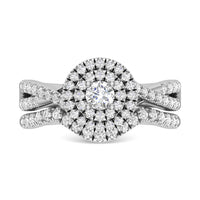 Thumbnail for Diamond 1 Ct.Tw. Round Cut Bridal Ring in 14K White Gold