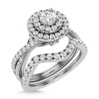 Thumbnail for Diamond 1 Ct.Tw. Round Cut Bridal Ring in 14K White Gold