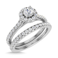 Thumbnail for Diamond 3/4 Ct.Tw. Round Cut Bridal Ring in 14K White Gold