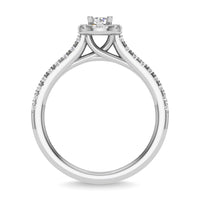 Thumbnail for Diamond 3/4 Ct.Tw. Round Cut Bridal Ring in 14K White Gold