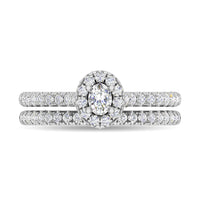 Thumbnail for Diamond 3/4 Ct.Tw. Oval Cut Bridal Ring in 14K White Gold