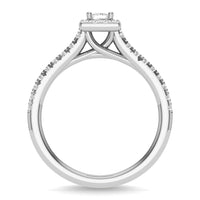 Thumbnail for Diamond 3/4 Ct.Tw. Princess Cut Bridal Ring in 14K White Gold