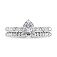 Thumbnail for Diamond 3/4 Ct.Tw. Pear Cut Bridal Ring in 14K White Gold