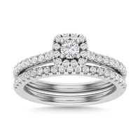 Thumbnail for Diamond 3/4 Ct.Tw. Round Cut Bridal Ring in 14K White Gold
