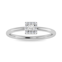 Thumbnail for Diamond 1/6 Ct.Tw. Princess Promise Ring in 14K White Gold