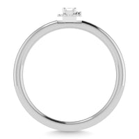 Thumbnail for Diamond 1/6 Ct.Tw. Emerald Cut Promise Ring in 14K White Gold