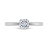 Thumbnail for Diamond 1/6 Ct.Tw. Round Cut Promise Ring in 14K White Gold