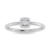 Thumbnail for Diamond 1/6 Ct.Tw. Round Cut Promise Ring in 14K White Gold