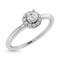 Thumbnail for Diamond 1/6 Ct.Tw. Round Cut Promise Ring in 14K White Gold