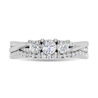 Thumbnail for Diamond 1 Ct.Tw. Oval Cut Bridal Ring in 14K White Gold