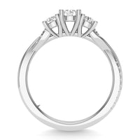 Thumbnail for Diamond 1 Ct.Tw. Oval Cut Bridal Ring in 14K White Gold